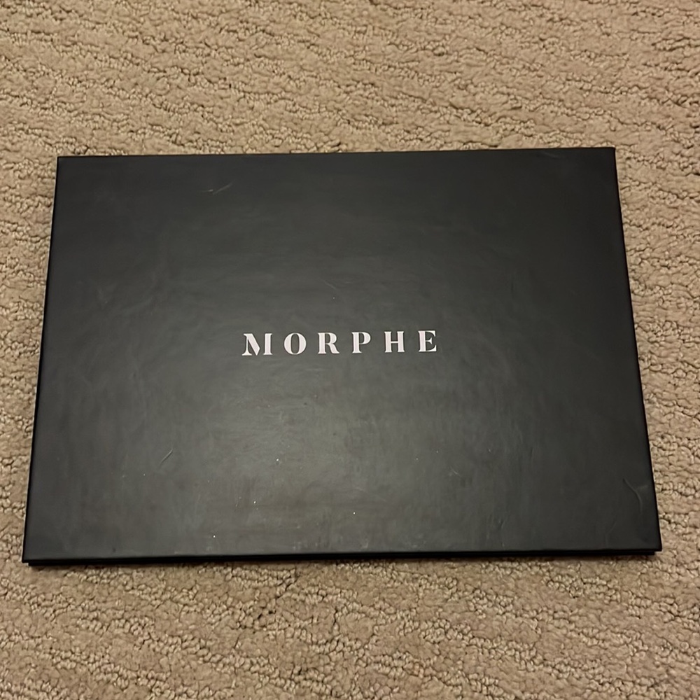 Morphe empty palette and a bunch of single shadows